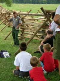 Ranger Walk on the Gettysburg Battlefield